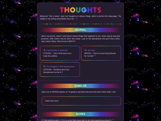 tinyspace/thoughts screenshot