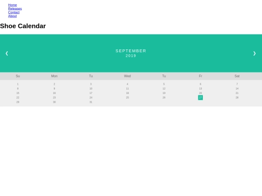 Releases screenshot