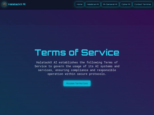 terms screenshot