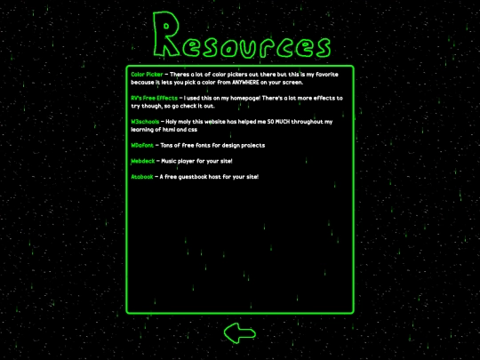 resources screenshot