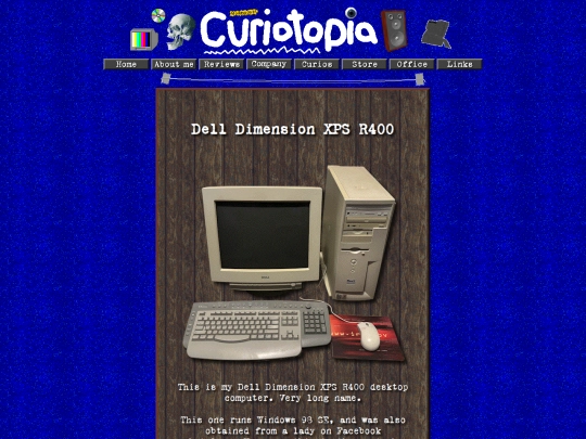 curios/computers/dell-XPS screenshot