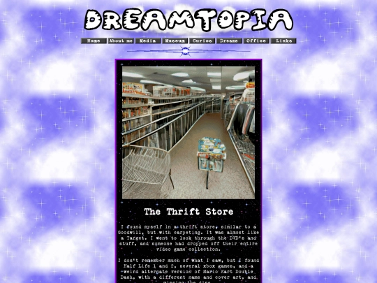 thedreamzone/dreams/thethriftstore screenshot