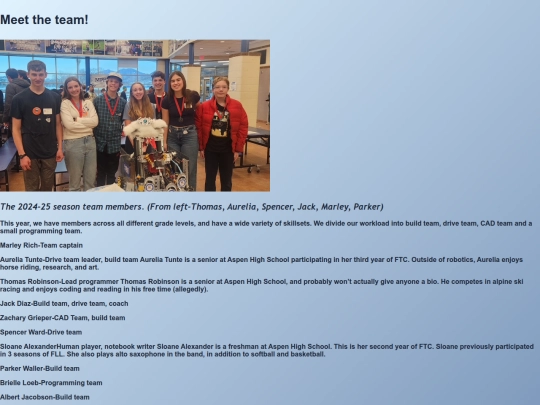 Meettheteam screenshot