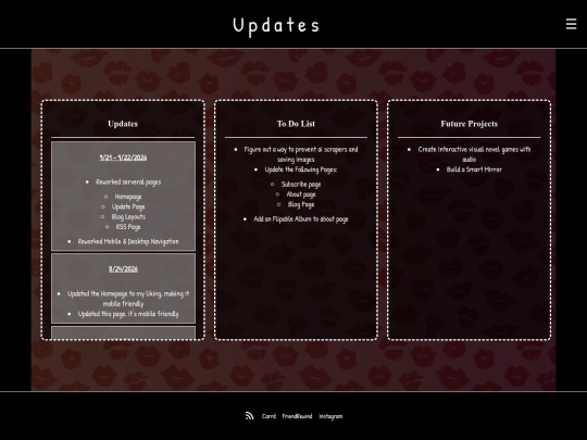 updates screenshot
