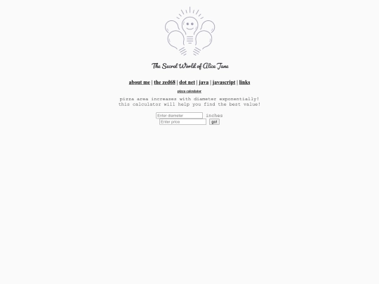 javascript/pizza screenshot