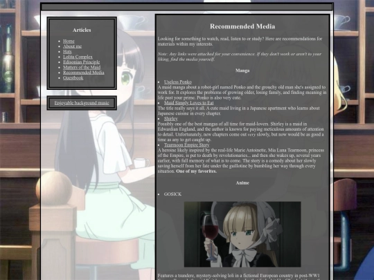 recommendations screenshot