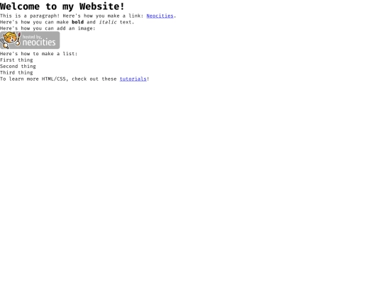 links screenshot