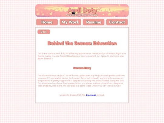work/education-work screenshot
