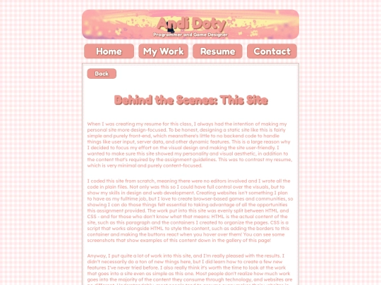 work/personal-site screenshot