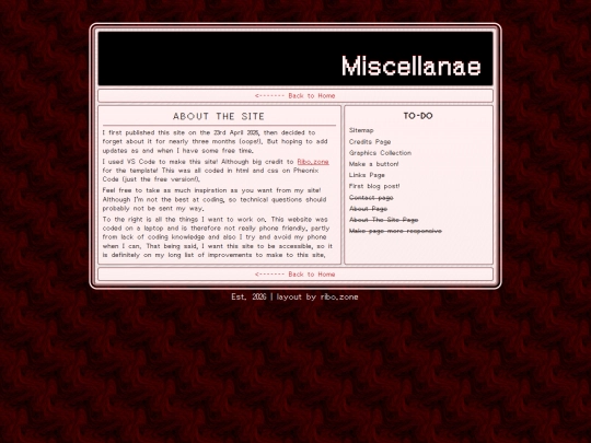 aboutsite screenshot
