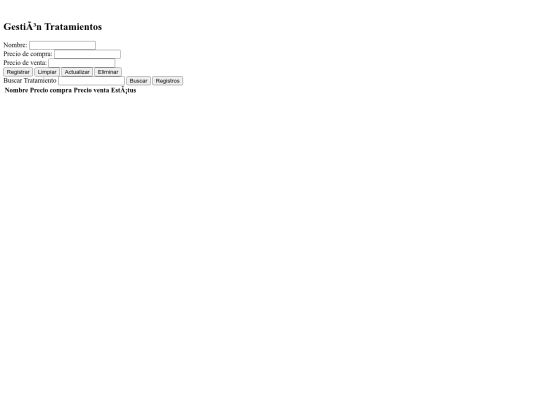 modules/moduloAccesorios/view_Tratamientos screenshot