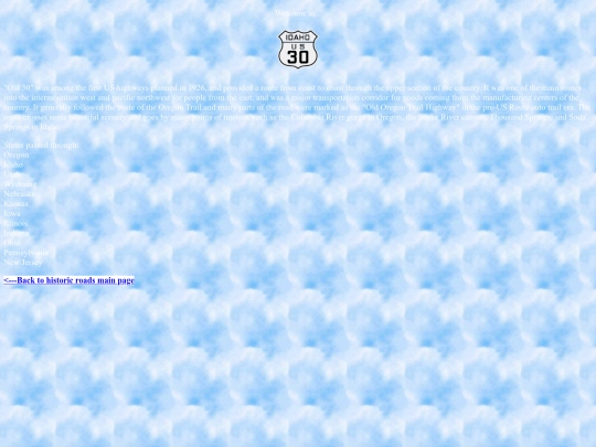 Highways/thirty screenshot