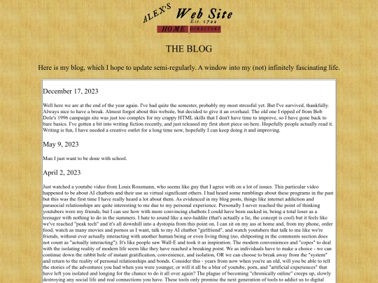 blog screenshot