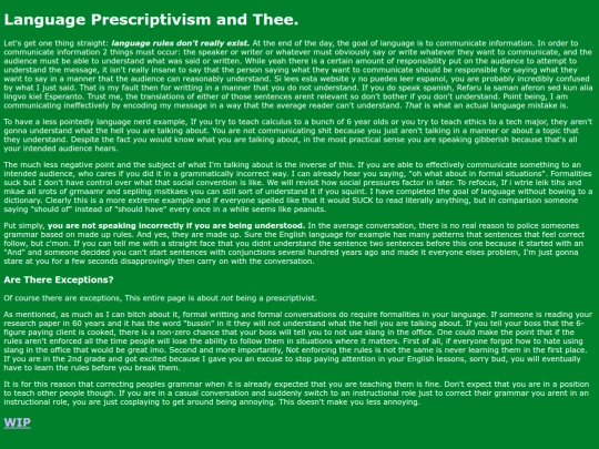 prescriptivism screenshot