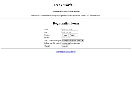 companysite/register screenshot
