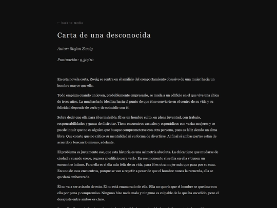 books/carta-de-una-desconocida screenshot