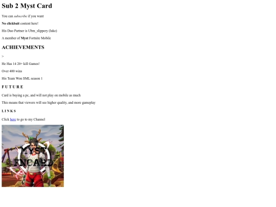Mystcard screenshot