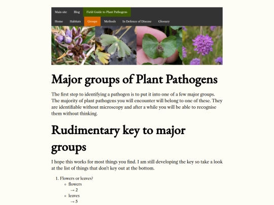 groups/major_groups screenshot