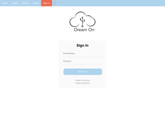 signin screenshot
