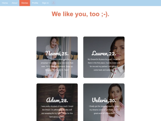 stories screenshot