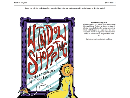 page/comics screenshot