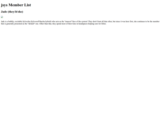sys/members/jade screenshot