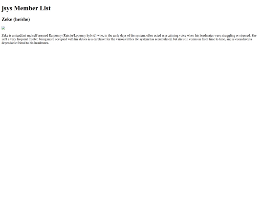 sys/members/zeke screenshot