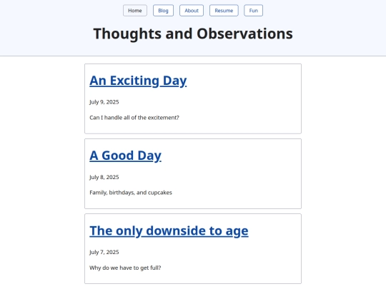 blog screenshot
