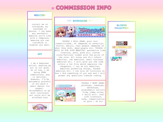 commissions screenshot