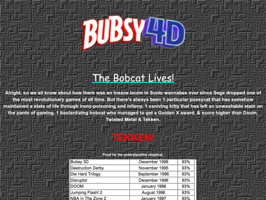 Bubsy4D screenshot