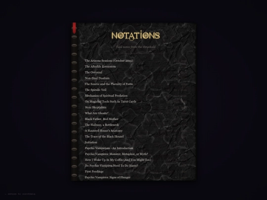 ourotheia/notations screenshot