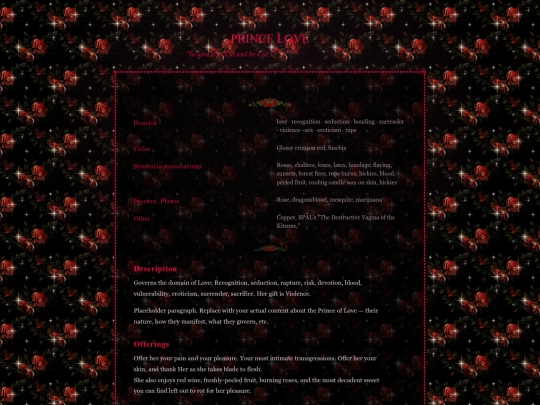 ourotheia/princes/love screenshot