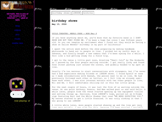 blog screenshot