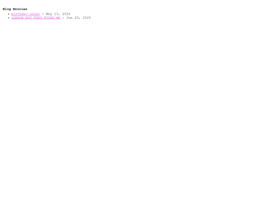 blog/archives screenshot