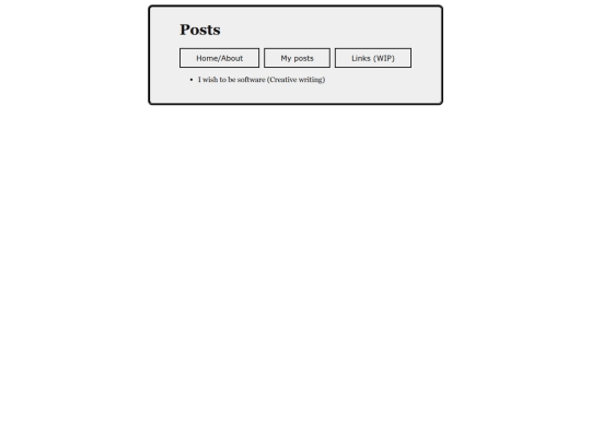 posts/overview screenshot