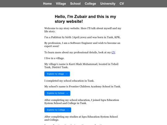 2025.02.3/My Story Website/Home screenshot