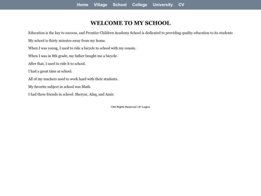 2025.02.4/My Story Website Responsive/School screenshot