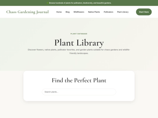 plant-library screenshot