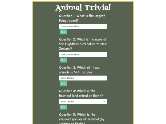 trivia screenshot