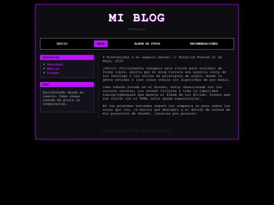 blog screenshot