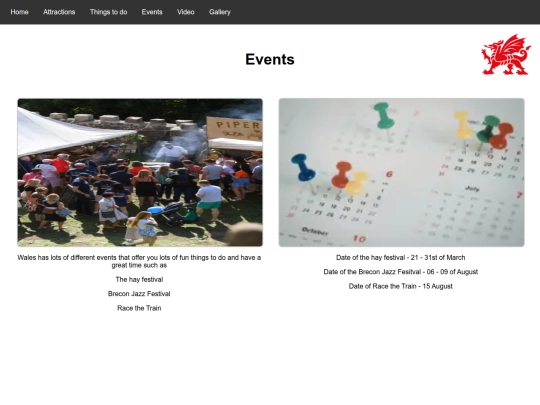 Events screenshot