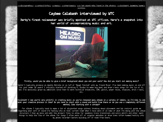 caybeecalabashinterview screenshot