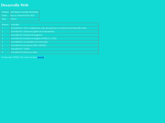 index screenshot