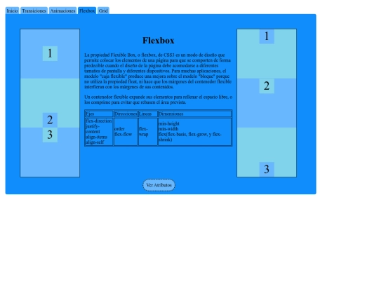 html/Flexbox screenshot