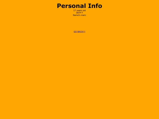 personalinfo screenshot