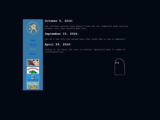 Blog screenshot