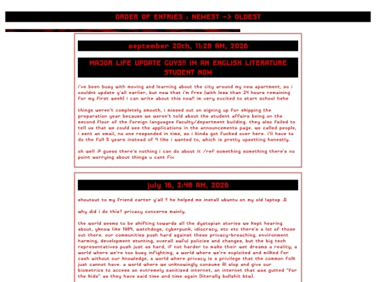 journal screenshot