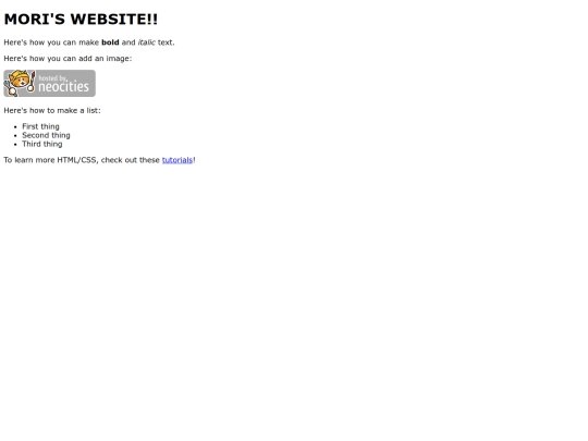 index screenshot