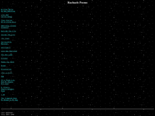 Poetics/RachaelDianeLee/RachaelsPoemsNavigation screenshot