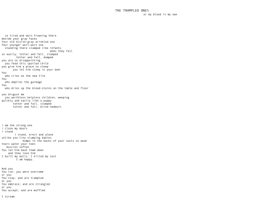 Poetics/RachaelDianeLee/trampled screenshot
